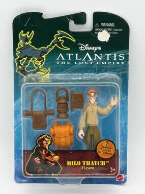 Disney Atlantis Milo Thatch Mattel 2000 Action Figure 4"